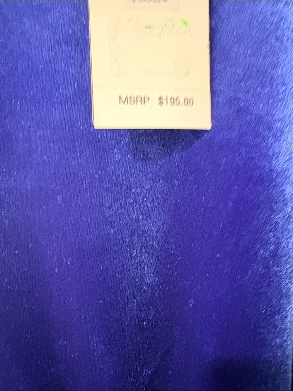 Lauren Ralph Lauren Royal Blue Velvet Midi Dress - Picture 6 of 6